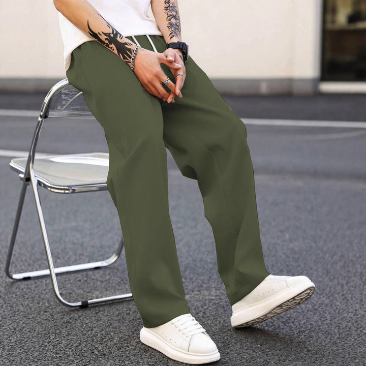 Herren modische Freizeithose mit weiter Passform und elastischem Bund Echoarchiv
