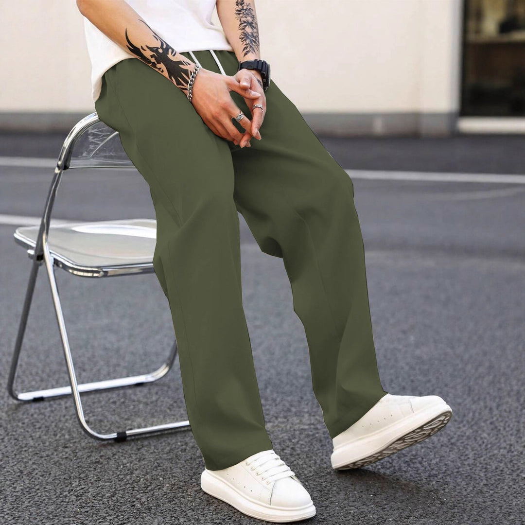 Herren modische Freizeithose mit weiter Passform und elastischem Bund Echoarchiv