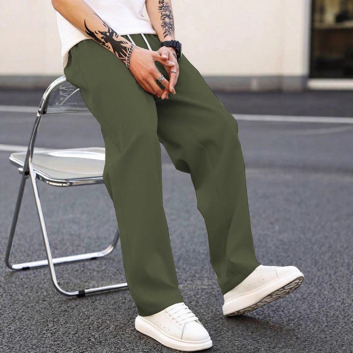 Herren modische Freizeithose mit weiter Passform und elastischem Bund Echoarchiv