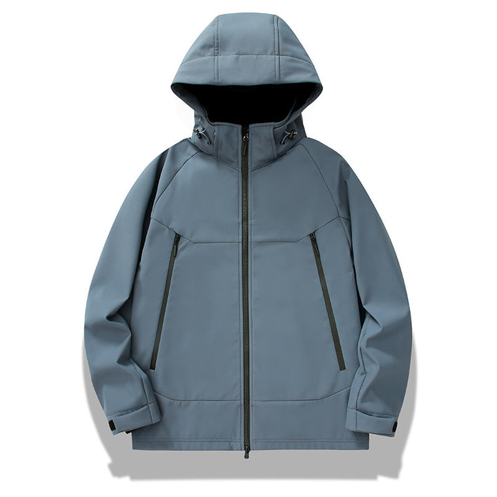 Herren Softshell-Outdoorjacke mit Kapuze wind- und wasserabweisend Echo Archiv