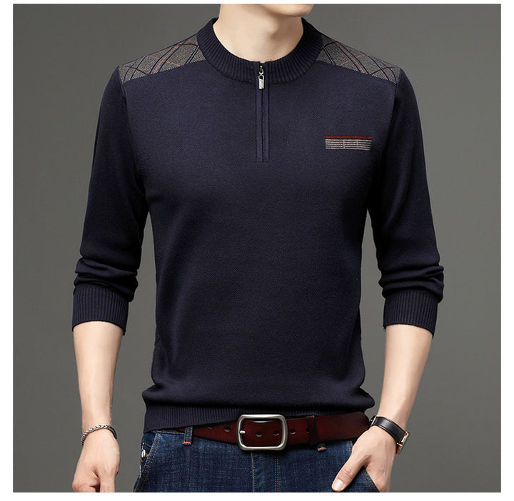 Herren eleganter Halbzip Pullover Echoarchiv