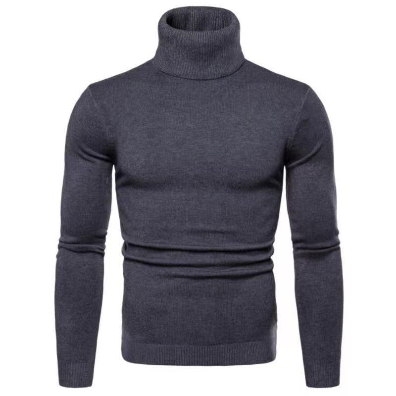 Herren modischer Rollkragenpullover aus feiner Merinowolle Echoarchiv