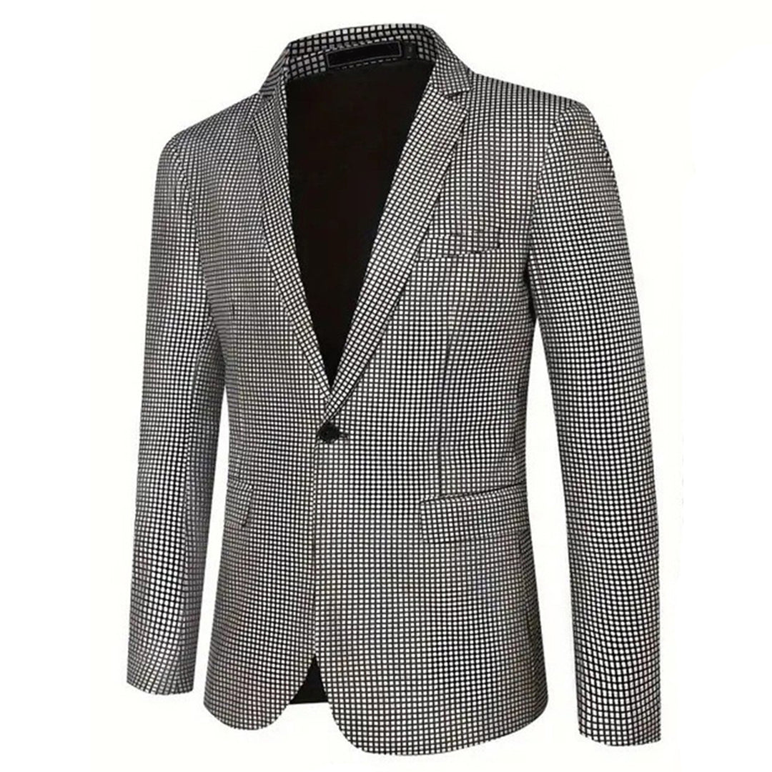 Herren glamouröser Paillettenblazer im eleganten Design Echoarchiv