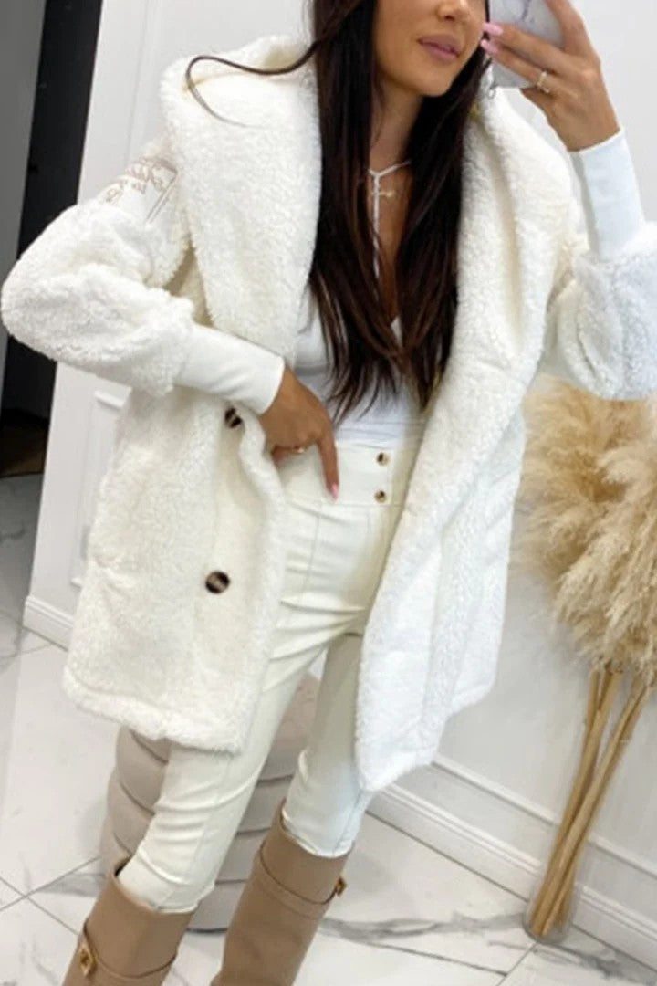 Damen Oversized Teddyjacke – Célinea