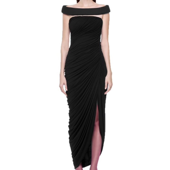 Damen Elegantes Abendkleid mit Off-Schulter-Design und raffiniertem Drapé Echo Archiv