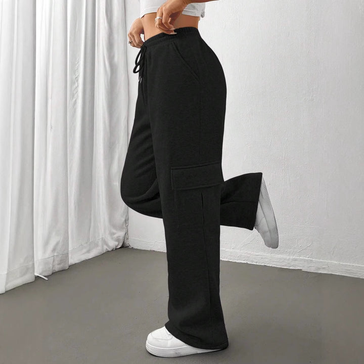 Damen Weite Cargohose im Jogger‑Stil mit Kordelzug Echo Archiv