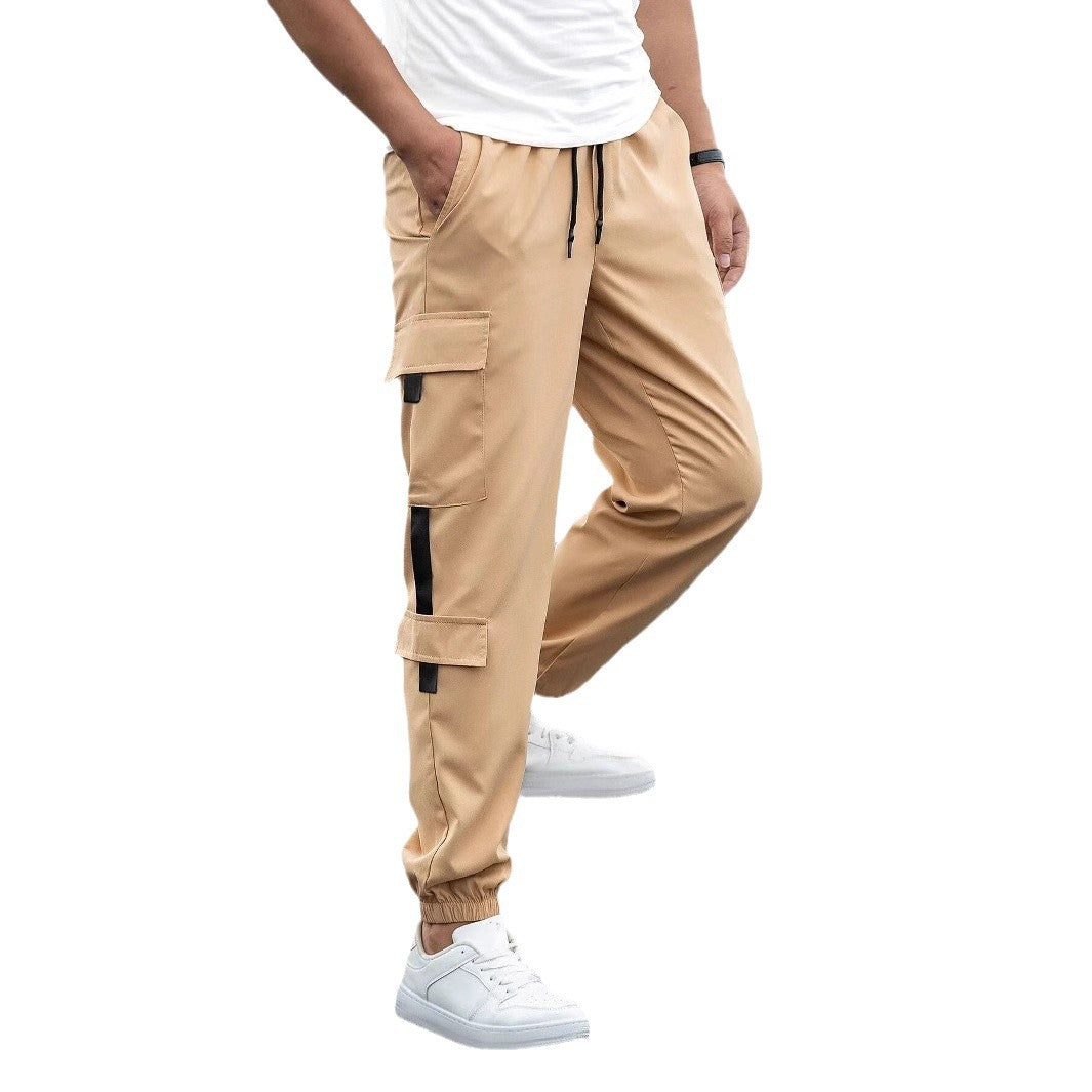 Herren Cargo-Hose mit funktionalen Taschen und elastischem Bund Echoarchiv