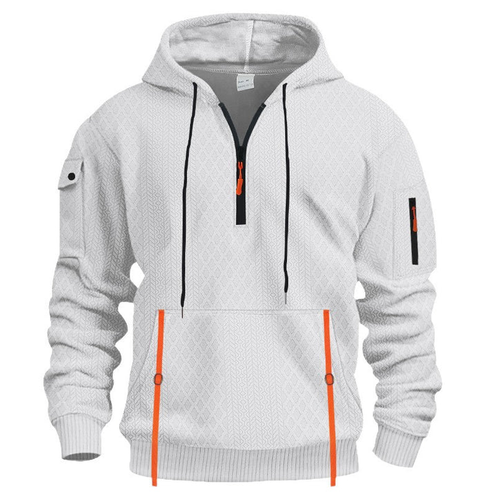 Herren sportlicher Kapuzenpullover mit Struktur und praktischen Taschen Echoarchiv