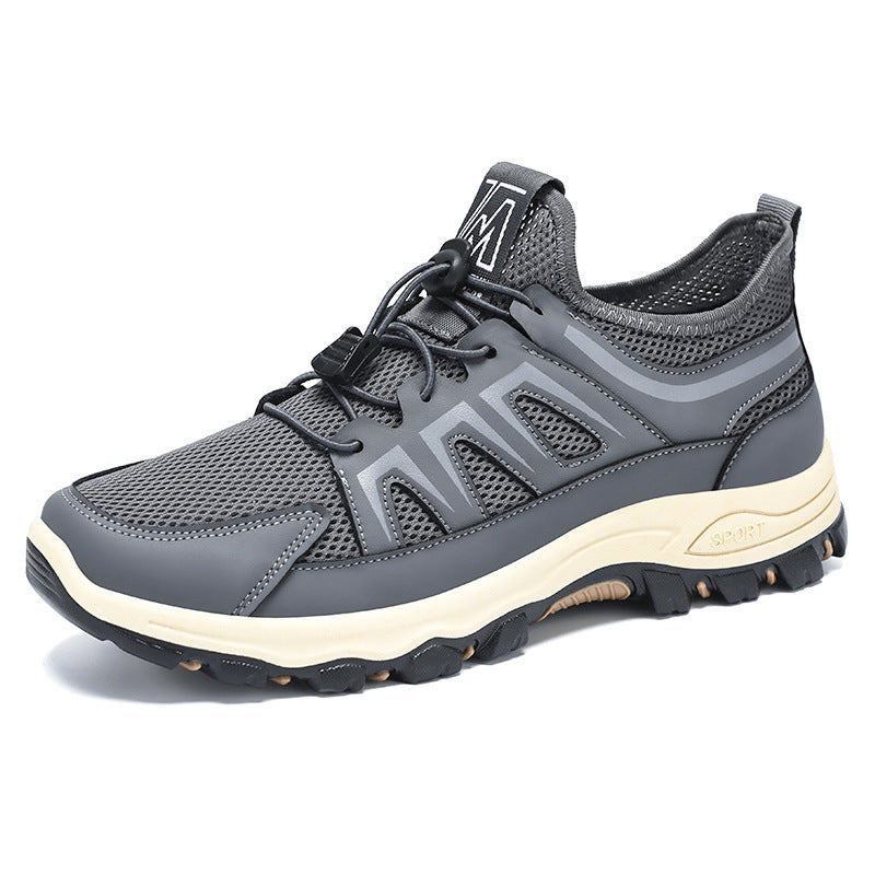 Herren nan atmungsaktiver Trekking-Sneaker mit Schnellzug-Schnürung, sockenähnlichem Meshschaft und griffiger Profilsohle Echo Archiv