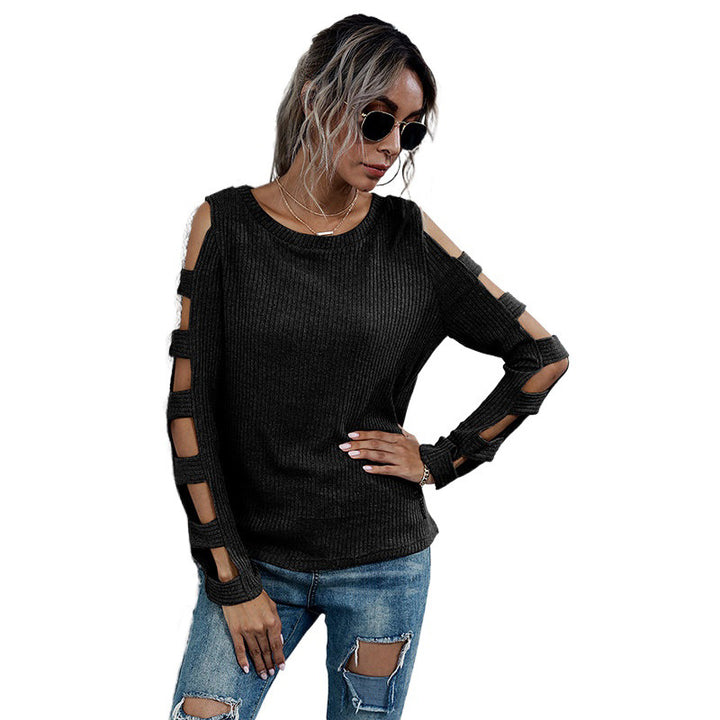 Damen Bequemer Pullover mit Cut-Out-Details Echo Archiv