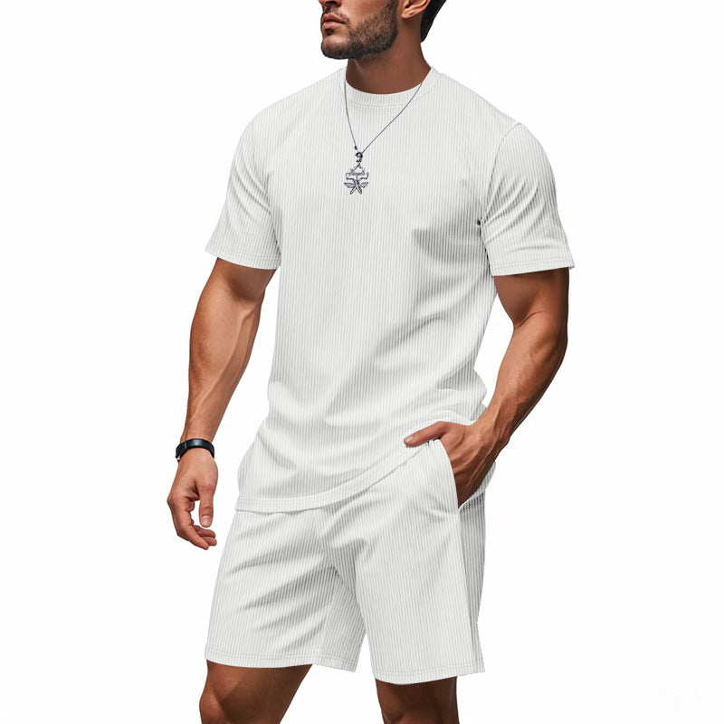 Herren lässiges Shorts-Set mit atmungsaktivem Stoff Echoarchiv