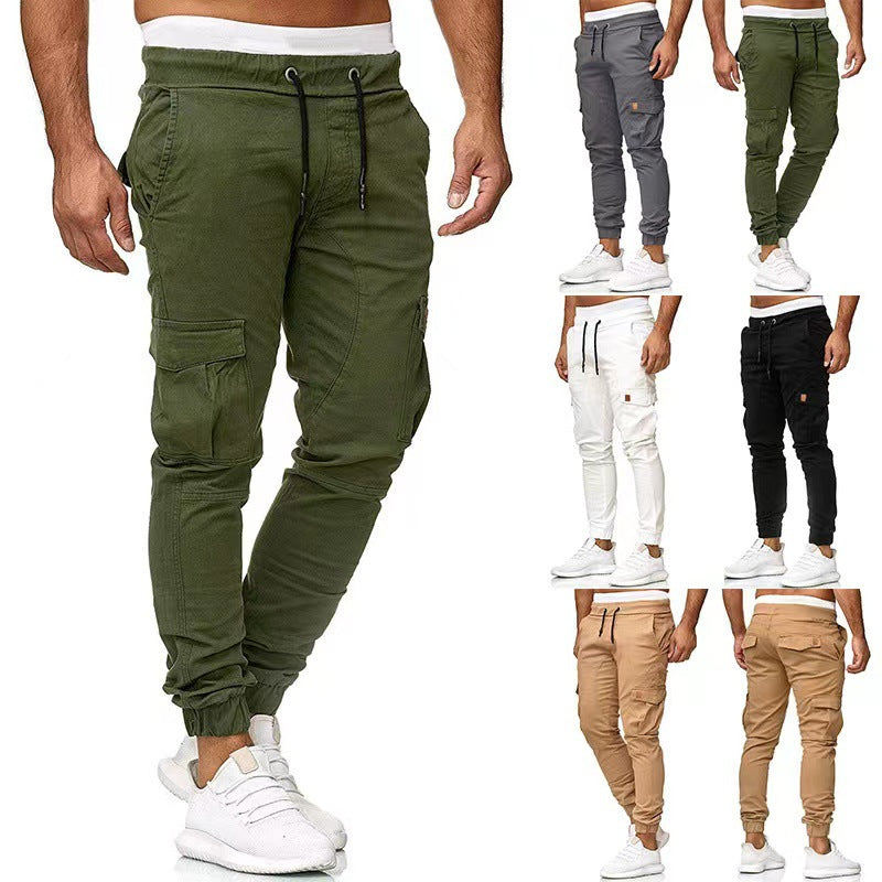 Herren nan taktische Cargo-Jogger mit Tunnelzug, elastischen Bündchen und Mehrfach-Taschen Echo Archiv