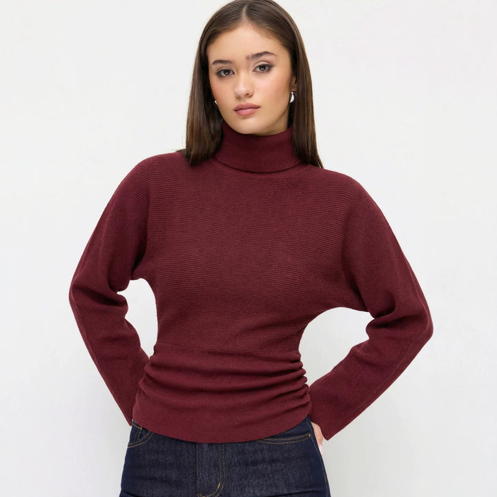 Damen Eleganter Rollkragenpullover Echo Archiv
