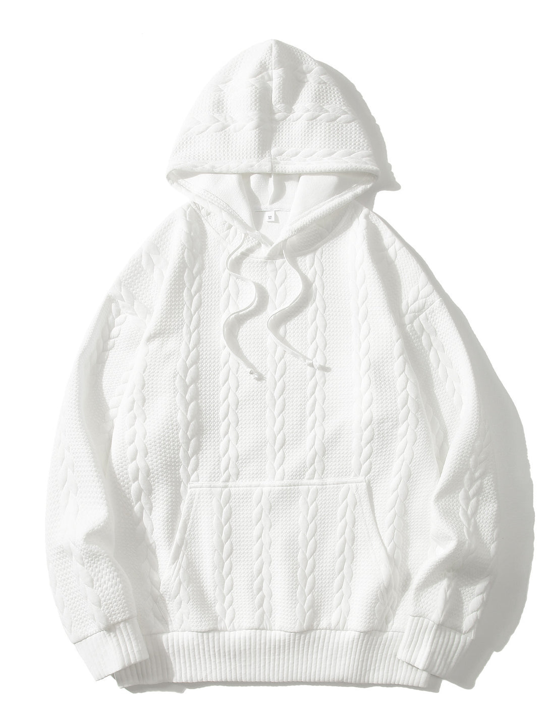 Herren Kapuzenpullover mit strukturiertem Muster Echoarchiv