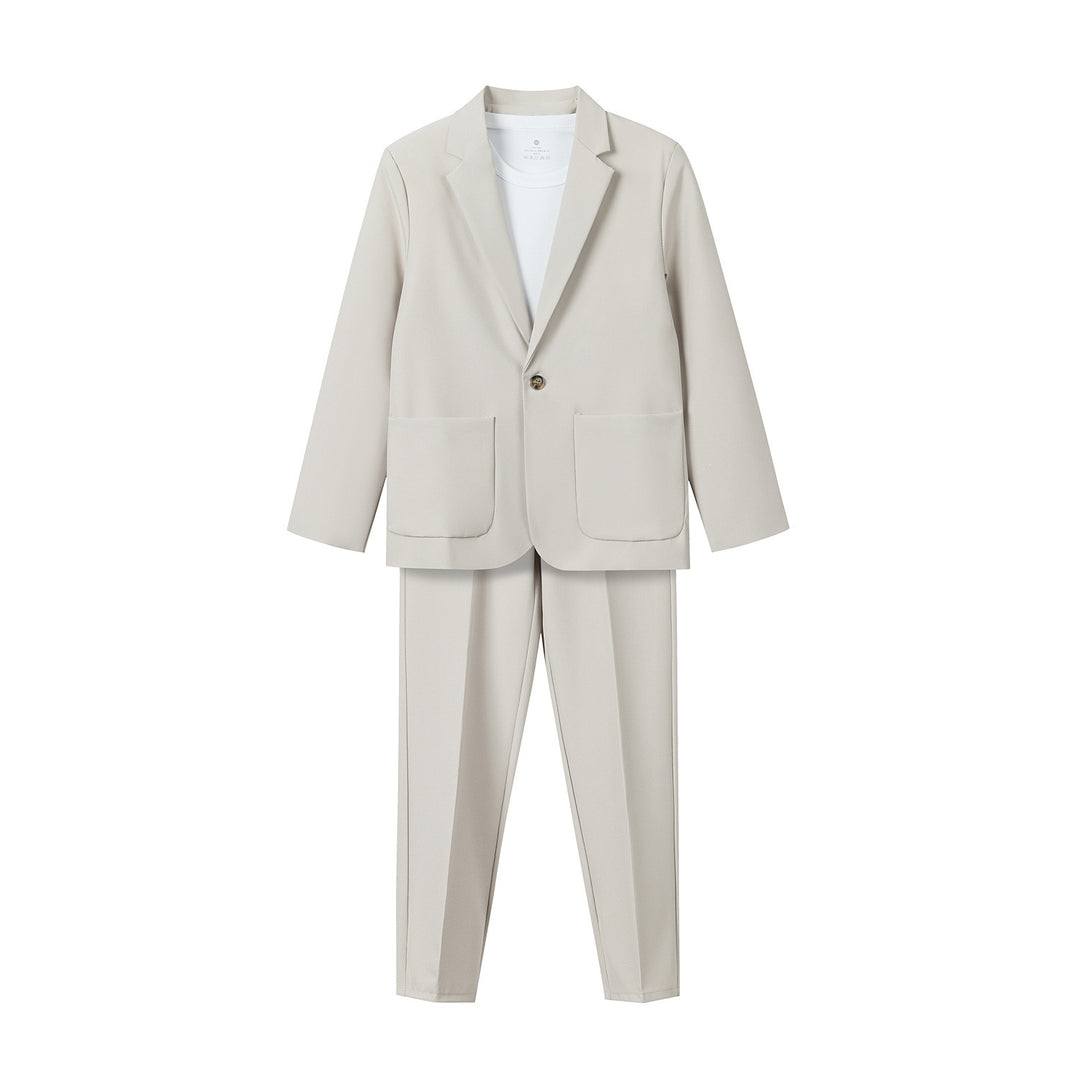 Damen Zweiteiliges Oversize-Blazer- und konisch geschnittene Anzughose-Set Echoarchiv