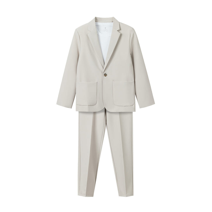 Damen Zweiteiliges Oversize-Blazer- und konisch geschnittene Anzughose-Set Echoarchiv