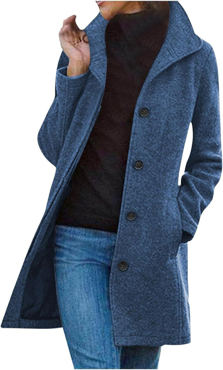 Damen eleganter Wollmantel Echoarchiv