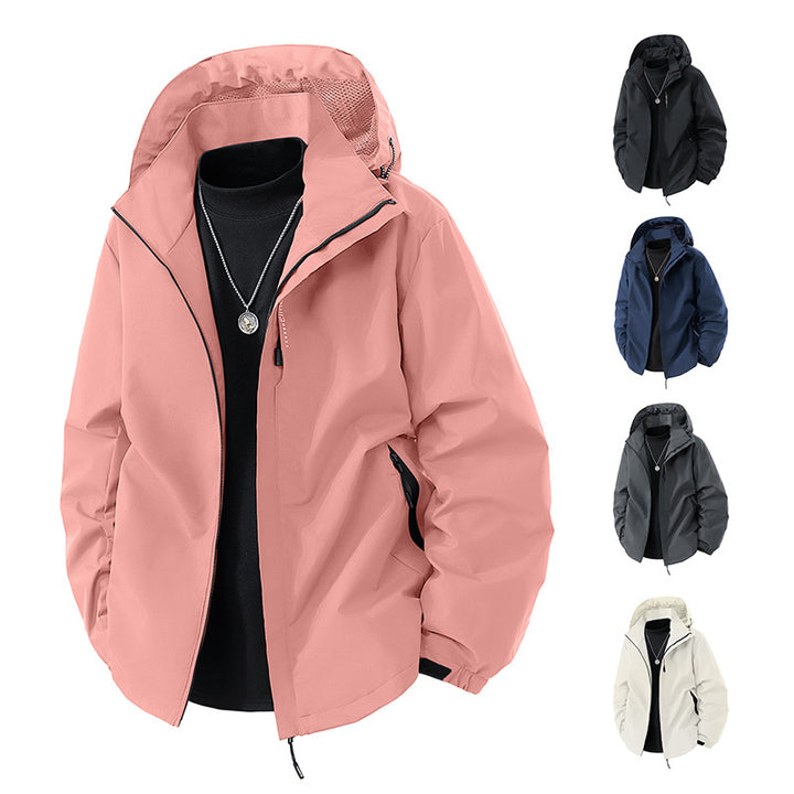 Herren nan leichte wetterfeste Softshelljacke mit verstellbarer Kapuze, winddichter Außenlage und atmungsaktivem Meshfutter Echo Archiv