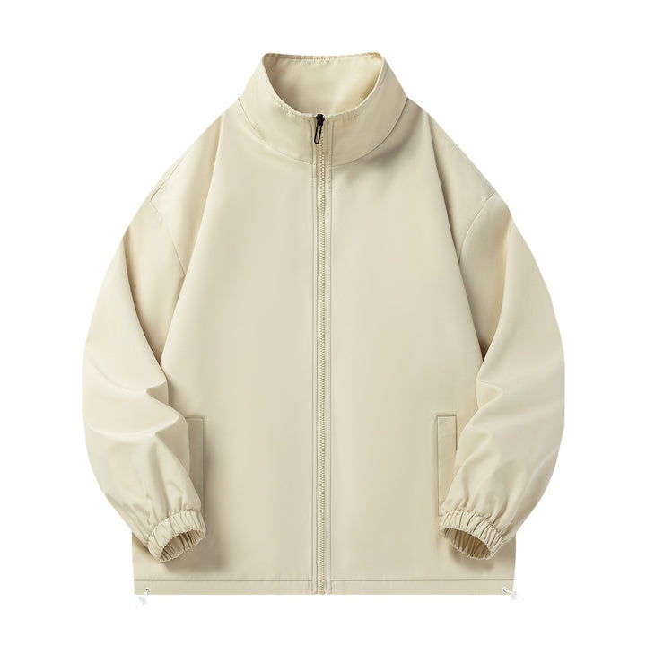 Unisex Leichte Windjacke mit hochabschließendem Stehkragen, Elastikbündchen & verstellbarem Kordelzugsaum Echo Archiv