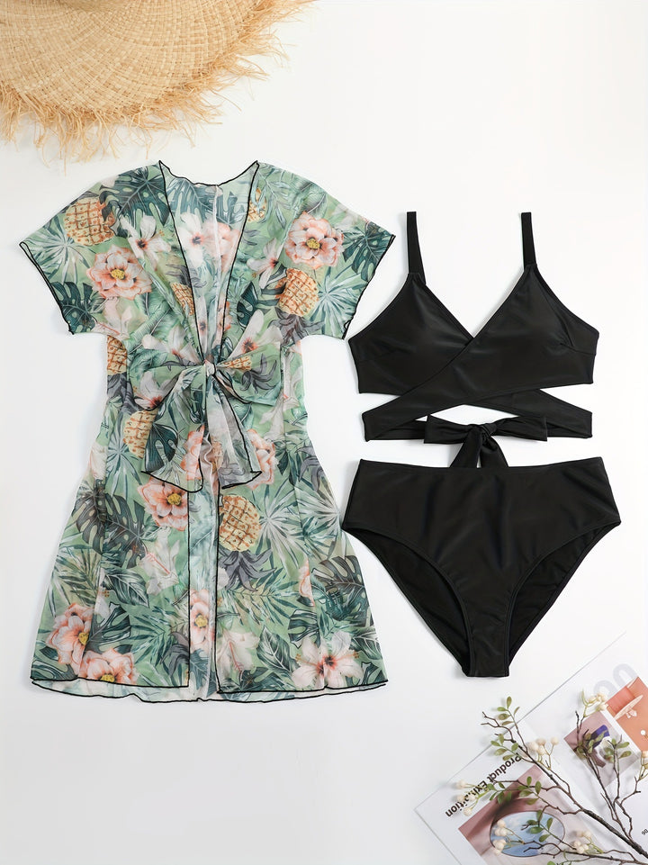 Damen Wickelkleid und Bikini-Set Echo Archiv
