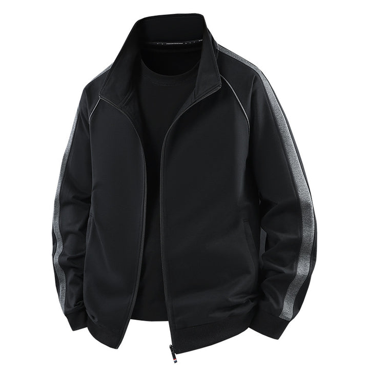 Herren Leichter Freizeit-Trainingsanzug-Set mit Reißverschlussjacke, elastischer Bund & Reißverschlusstaschen Echoarchiv