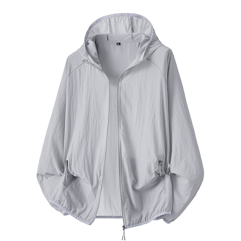 Herren leichte, winddichte Wanderjacke mit verstellbarem Kapuzenkragen und atmungsaktiven Einsätzen Echoarchiv