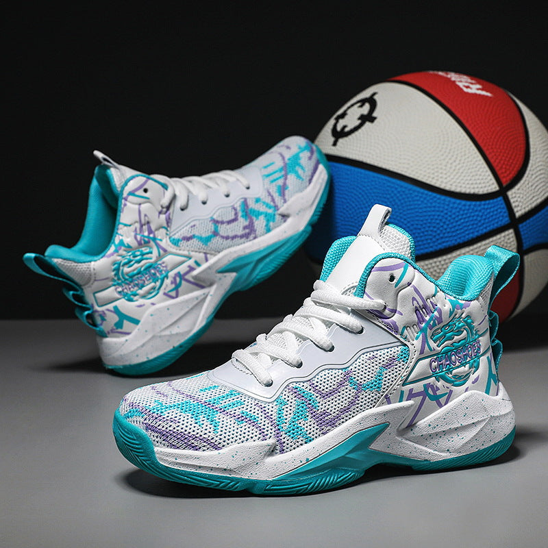 Herren High-Top Basketball-Sneaker mit gestricktem Mesh-Obermaterial, stabiler Fersenkappe und griffiger Profillaufsohle Echo Archiv
