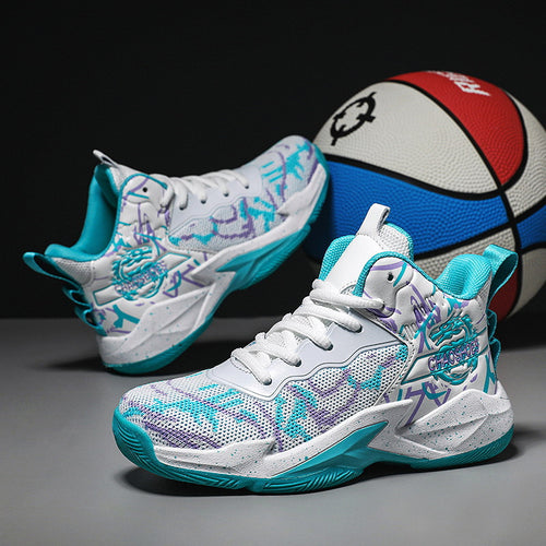 Herren High-Top Basketball-Sneaker mit gestricktem Mesh-Obermaterial, stabiler Fersenkappe und griffiger Profillaufsohle Echo Archiv