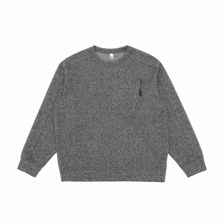 Unisex Strukturierter Rundhals-Sweatshirt mit Raglanärmeln und geripptem Saum Echoarchiv