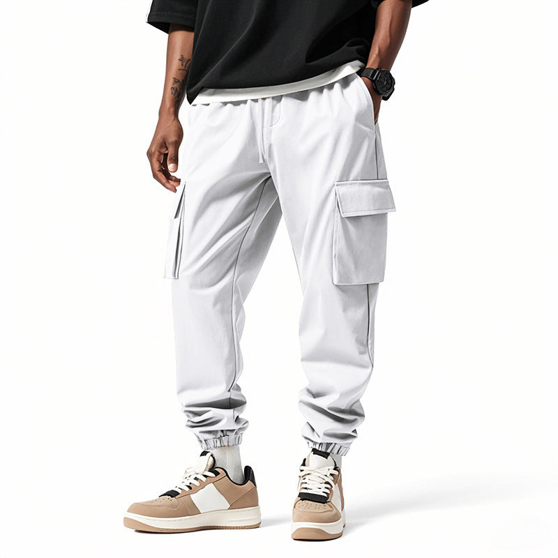 Herren Cargo-Style Freizeithose mit elastischem Bund Echoarchiv