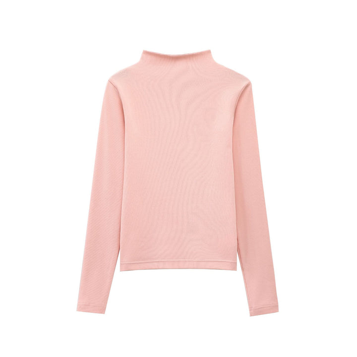 Damen nan schmal geschnittener Stretch-Rollkragenpullover aus Feinstrick Echo Archiv