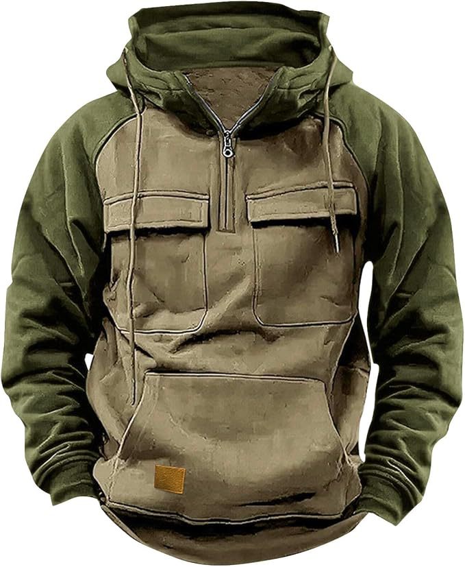 Herren Sportlicher Baumwoll-Hoodie mit Kapuze und praktischen Taschen Echoarchiv