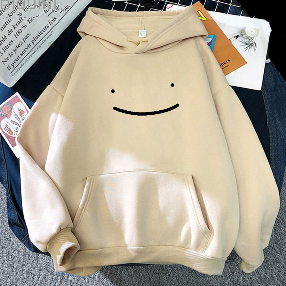 Unisex oversized Kapuzenpullover mit minimalistischem Frontprint und Kängurutasche – Auréline