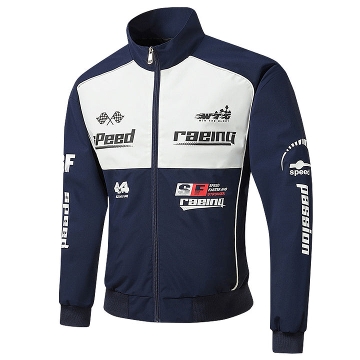 Herren Rennsport-Trackjacke im Retro-Motorsport-Stil Echo Archiv