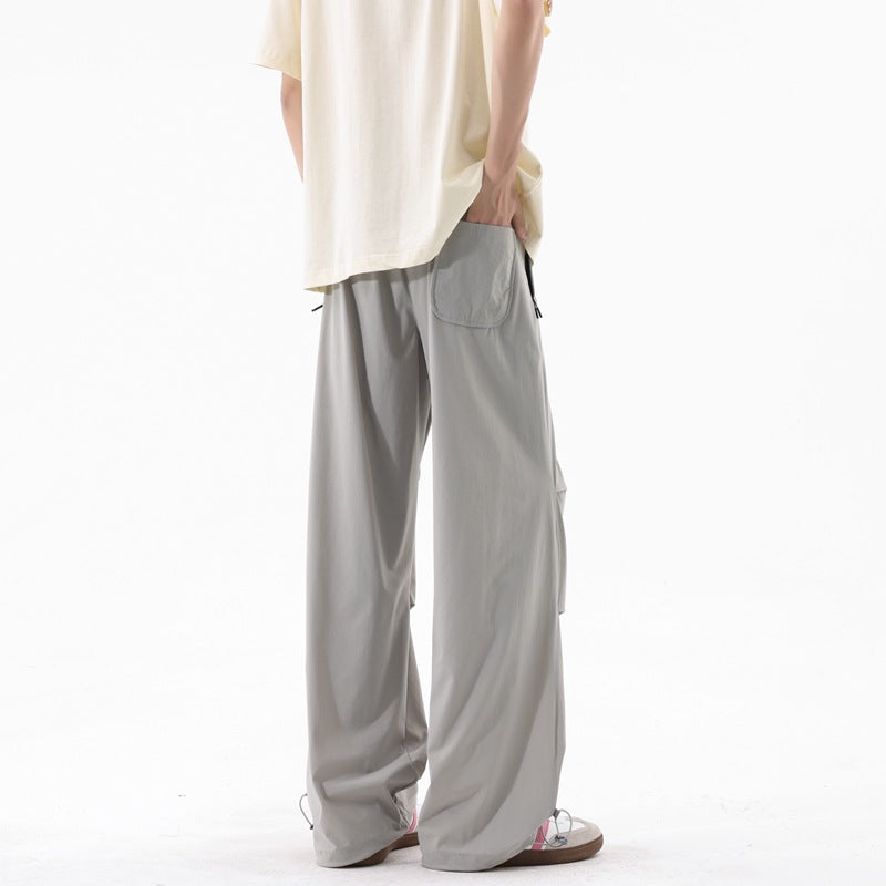Herren weite Sporthose mit auffälligem Draped-Design Echoarchiv