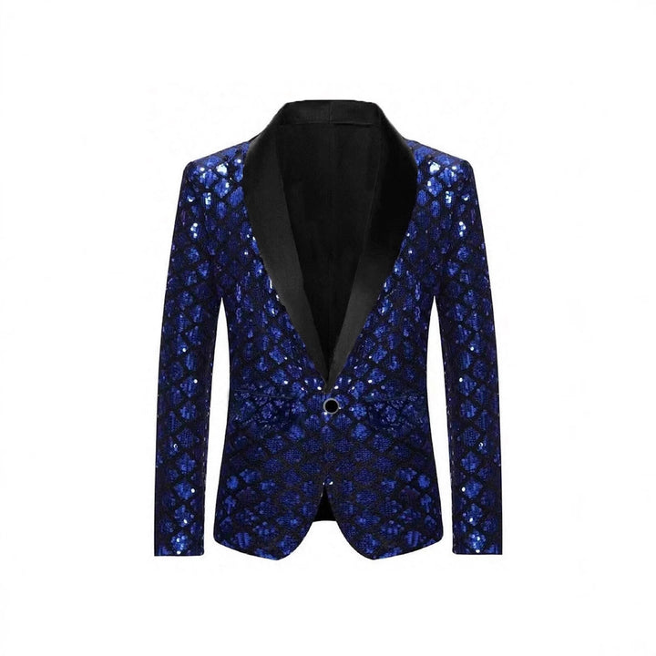 Herren Glamouröser Paillettenblazer Echoarchiv