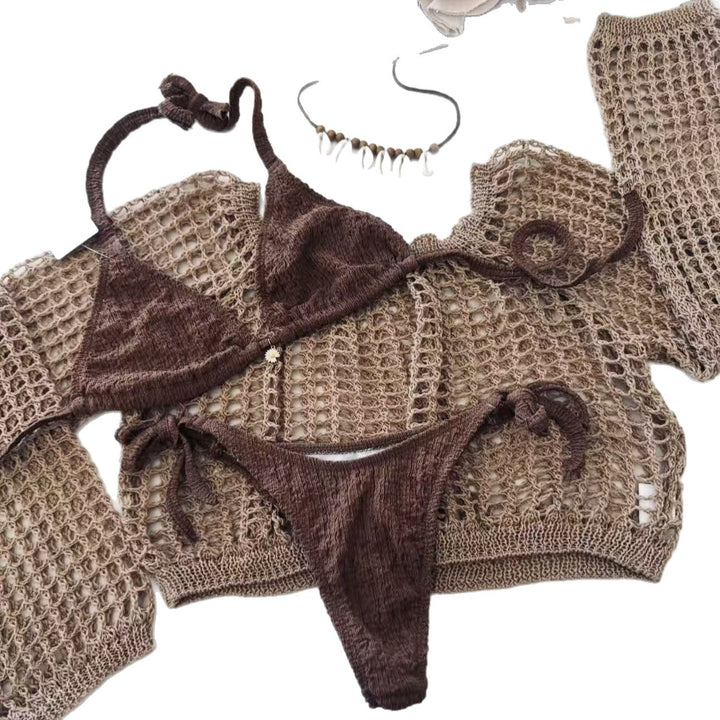 Damen Bikiniset mit transparenter Overlayer Echo Archiv