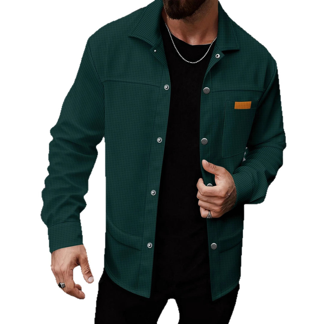 Herren modische Übergangsjacke mit praktischen Taschen und elastischen Bündchen Echoarchiv