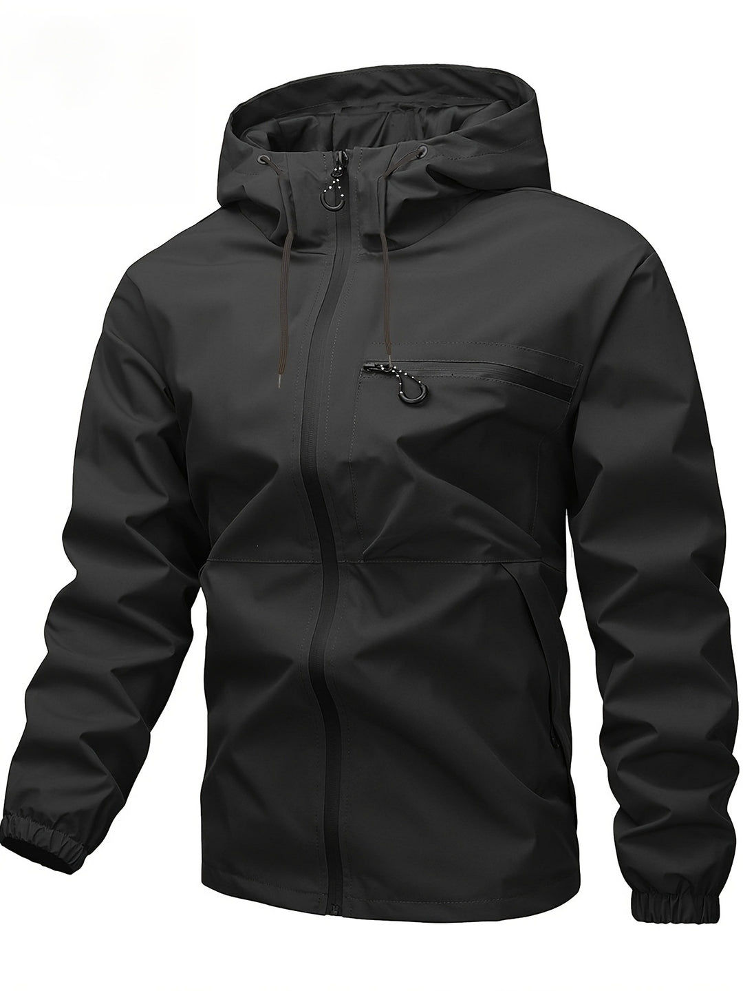 Herren Wasserdichte Softshelljacke mit verstellbarer Kapuze versiegelten Reißverschlüssen und Brusttasche Echo Archiv