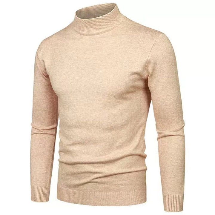 Herren Rollkragenpullover aus hochwertigem Strickmaterial mit feiner Textur Echoarchiv