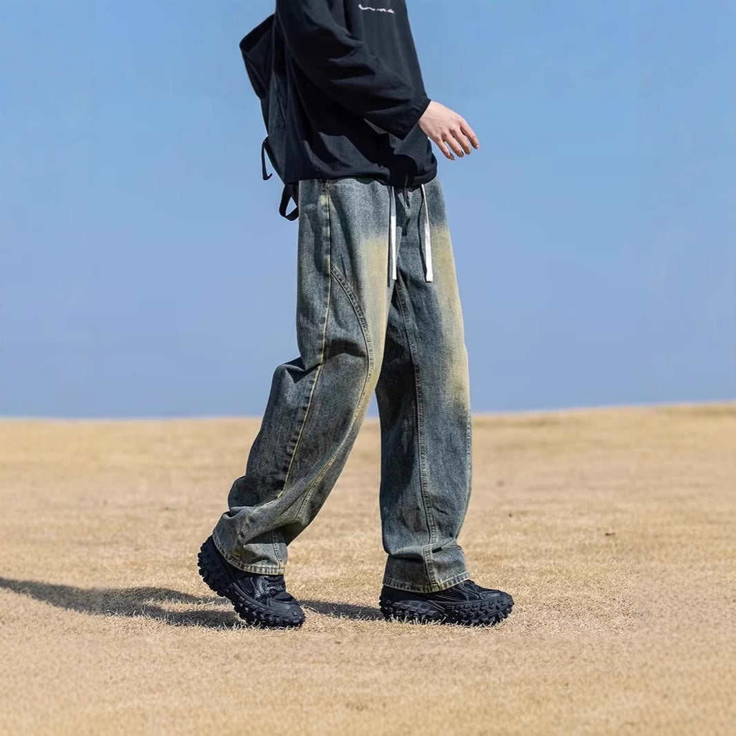 Herren Weitgeschnittene Denim-Hose Echoarchiv 1787982091