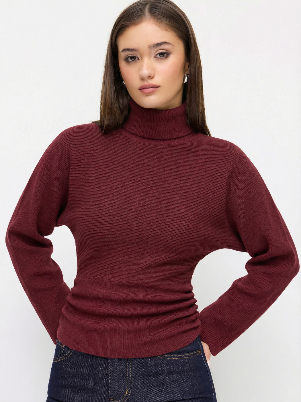 Damen Eleganter Rollkragenpullover Echo Archiv