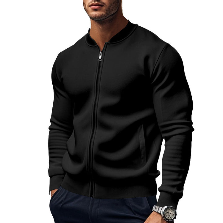 Herren Freizeitjacke im modernen Sportdesign mit Reißverschluss und elastischem Bund Echoarchiv