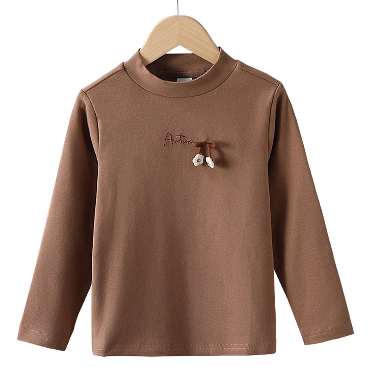 Mädchen Langarmshirt mit elegantem Stehkragen und filigraner Bestickung Echo Archiv