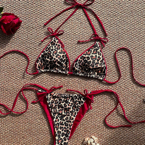 Damen Triangel-Bikini mit verspieltem Safari-Design Echo Archiv