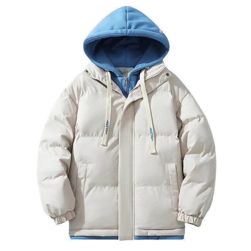 Unisex Wattierte Kapuzen‑Steppjacke mit Double‑Layer Kapuze und elastischen Bündchen Echo Archiv