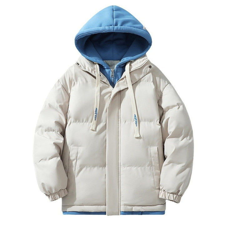 Unisex Wattierte Kapuzen‑Steppjacke mit Double‑Layer Kapuze und elastischen Bündchen Echo Archiv