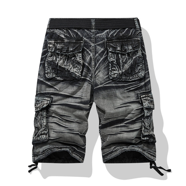 Herren Multifunktionale Cargo-Shorts mit seitlichen Taschen und verstellbarem Bund Echoarchiv