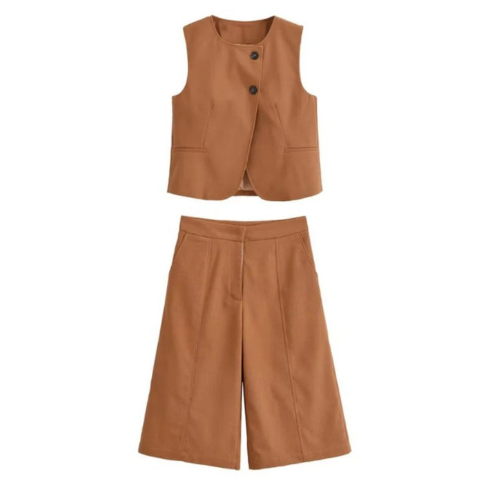 Damen weite Chino-Shorts mit eleganter Faltenlegung und praktischen Seitentaschen Echo Archiv
