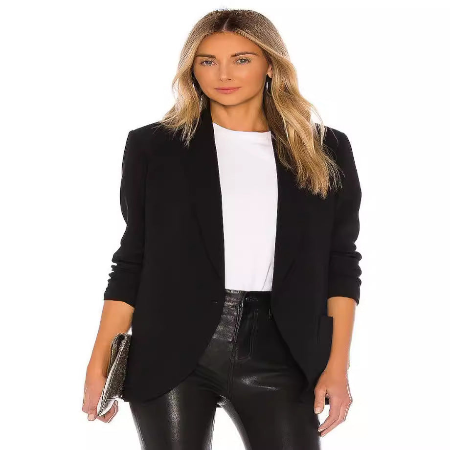 Damen Hochtaillierte vegane Lederhose mit schmaler Passform und leichtem Schlag Echoarchiv
